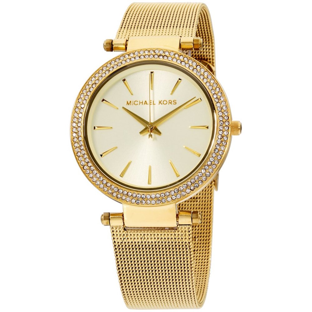 Michael Kors MK3368🌼GOLD MESH DARCI GLITZ